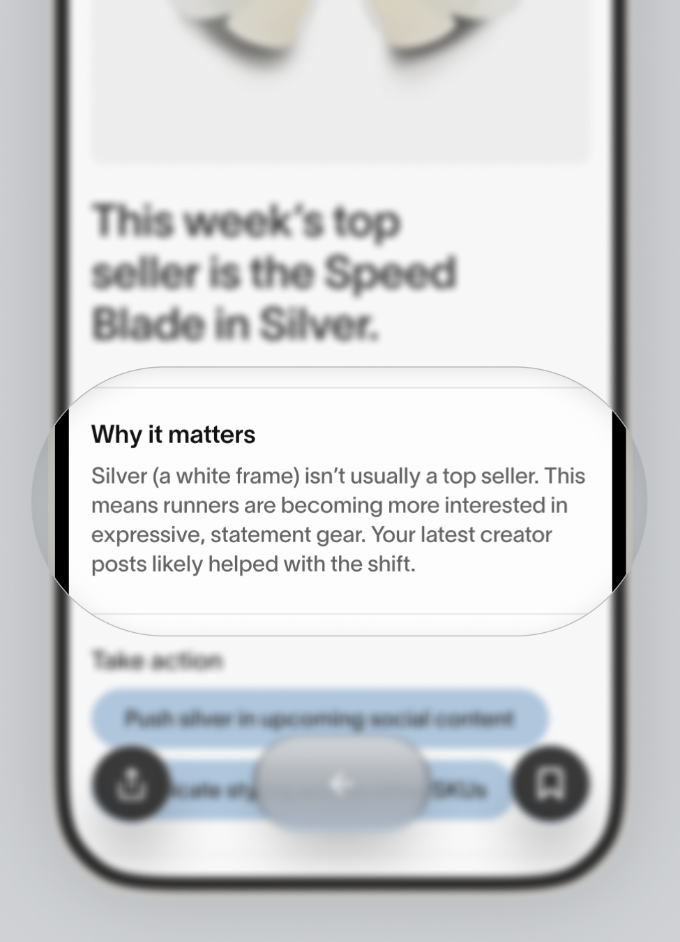 Context view on mobile